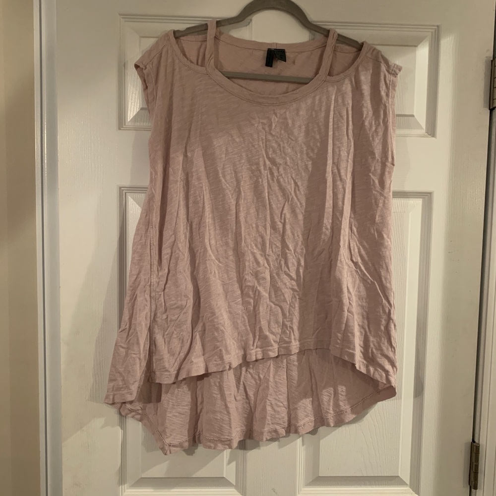 anthropologie cut out t shirt